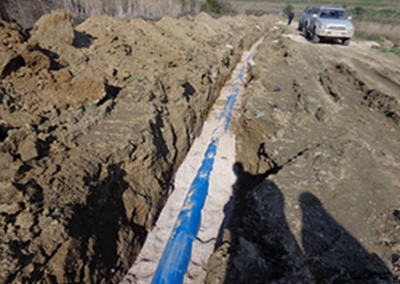 Punimet e ndërtimit për rrjetin e furnizimit me ujë dhe rehabilitimin e sistemit të kanalizimeve në Sarandë